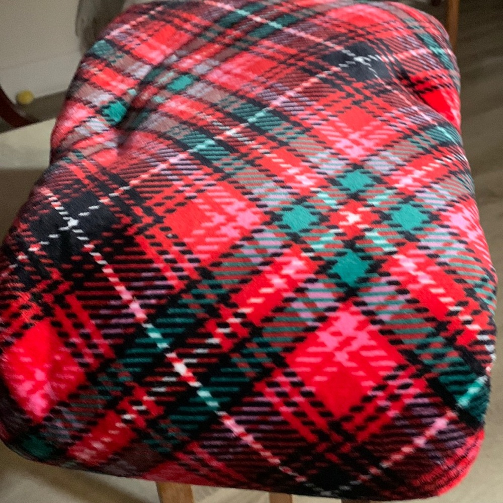 Victoria's Secret Red Plaid Blanket